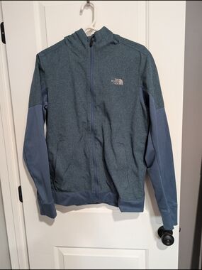The North Face Men's Hooded Lightweight Jacket in Slate Blue